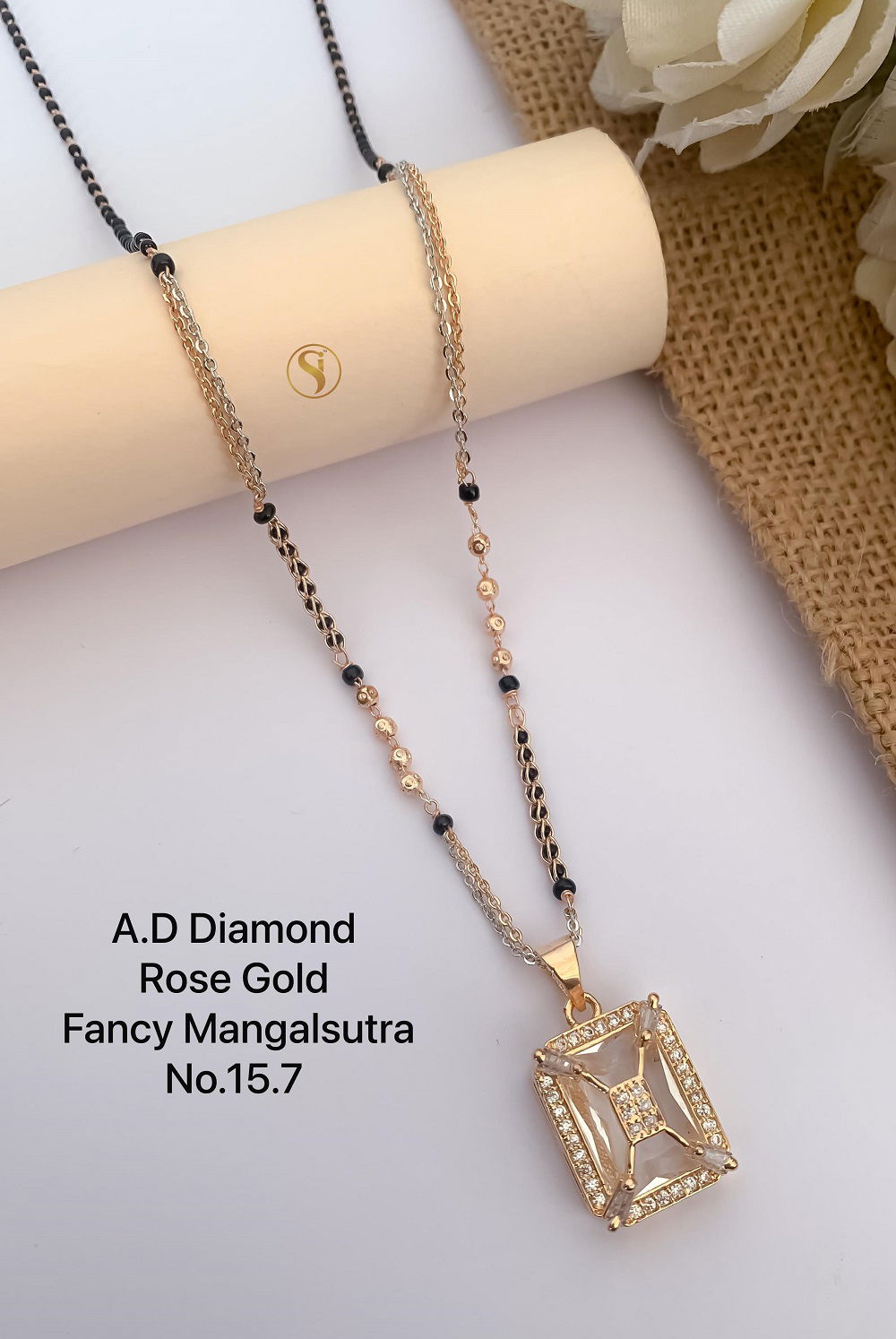 20 AD Diamond Daily Wear Mangalsutra Wholesale Market In Surat
